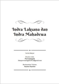 Image of E-book Indra Laksana dan Indra Mahadewa