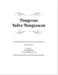 Image of E-book Pangeran Indra Bangsawan