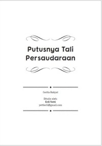 Image of E-book Putusnya Tali Persaudaraan