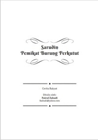 Image of E-book Sarudin Pemikat Burung Perkutut