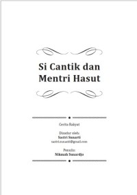 Image of E-book Si Cantik Mentri Hasut